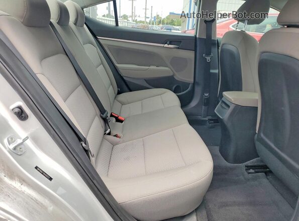 5NPD84LF7KH455113 2019 HYUNDAI ELANTRA Silver Vista de los asientos traseros