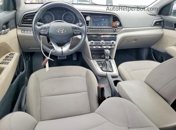 5NPD84LF7KH455113 2019 HYUNDAI ELANTRA Silver Vista del salpicadero
