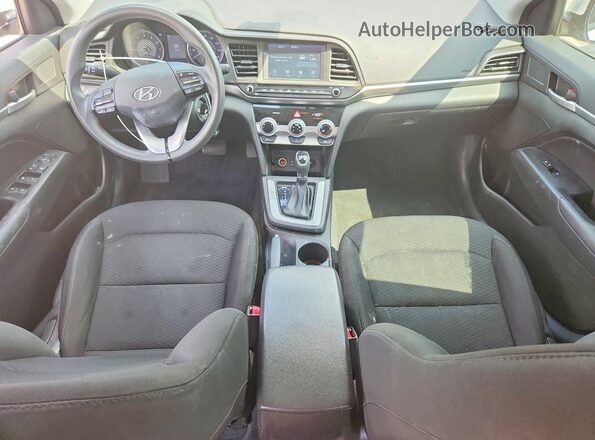 5NPD84LF7KH476589 2019 HYUNDAI ELANTRA White Առջևի վահանակի տեսք