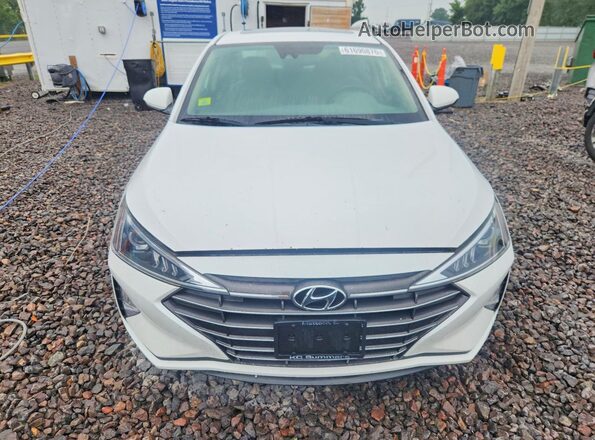 5NPD84LF7KH482084 2019 HYUNDAI ELANTRA White Դիմացի տեսք