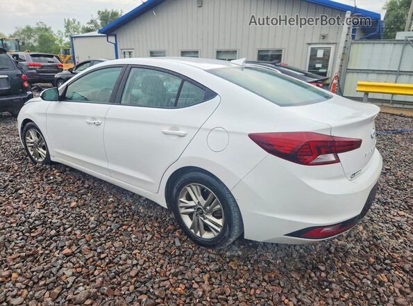 5NPD84LF7KH482084 2019 HYUNDAI ELANTRA White Հետևի ձախ