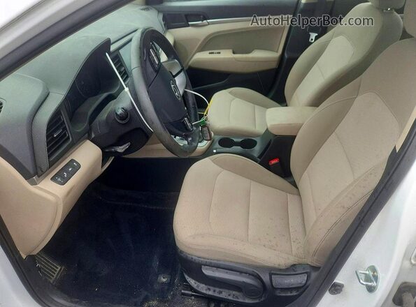 5NPD84LF7KH482084 2019 HYUNDAI ELANTRA White Սալոնի դիմացի տեսք