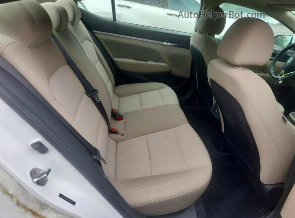 5NPD84LF7KH482084 2019 HYUNDAI ELANTRA White Հետևի նստատեղերի տեսք
