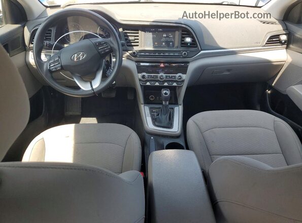 5NPD84LF7LH508362 2020 HYUNDAI ELANTRA Blue Вид панелі приладів