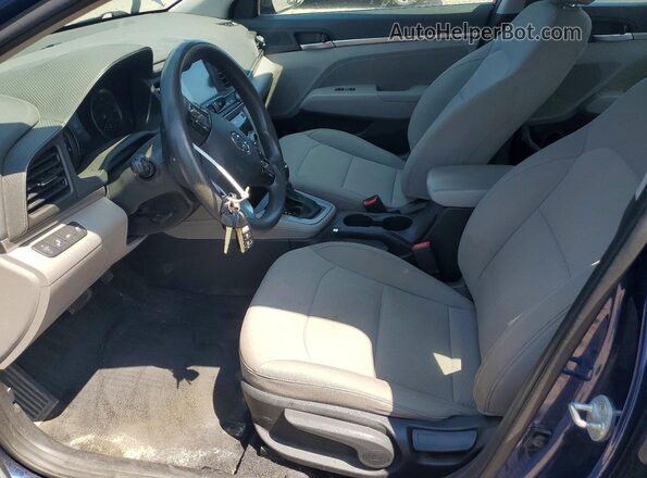 5NPD84LF7LH508362 2020 HYUNDAI ELANTRA Blue Вид салону спереду