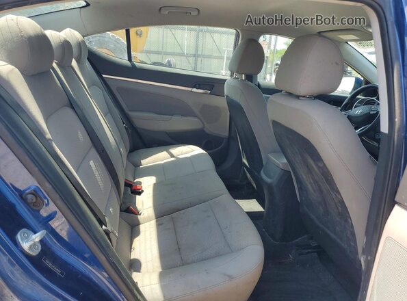 5NPD84LF7LH508362 2020 HYUNDAI ELANTRA Blue Вид задніх сидінь