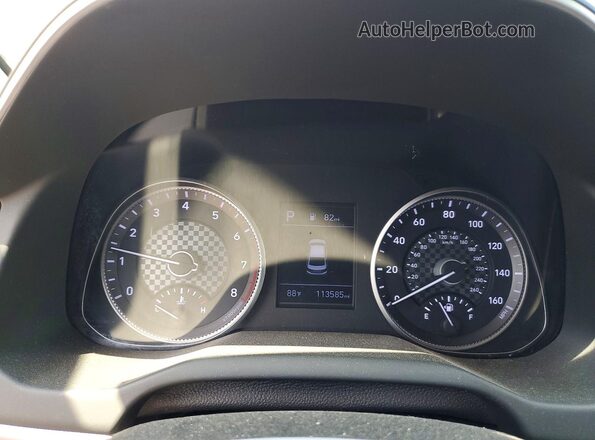 5NPD84LF7LH508362 2020 HYUNDAI ELANTRA Blue Вид щитка приладів