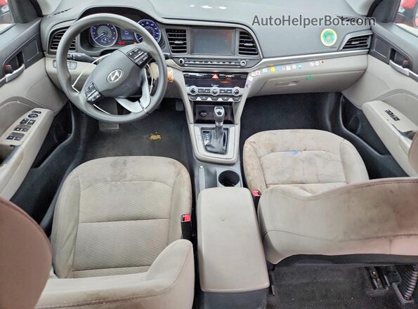 5NPD84LF7LH526036 2020 HYUNDAI ELANTRA Красный Вид панели приборов