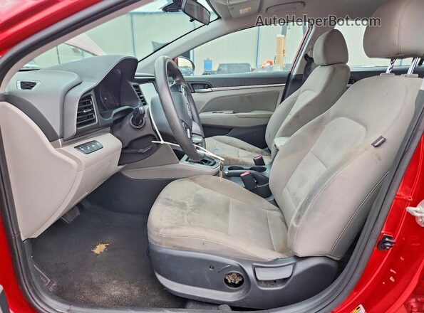 5NPD84LF7LH526036 2020 HYUNDAI ELANTRA Красный Вид салона спереди