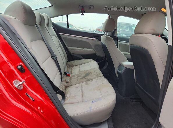 5NPD84LF7LH526036 2020 HYUNDAI ELANTRA Красный Вид задних сидений