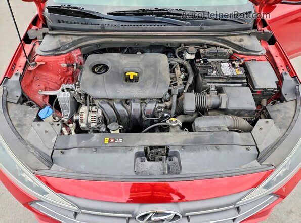 5NPD84LF7LH526036 2020 HYUNDAI ELANTRA Красный Вид задней части салона