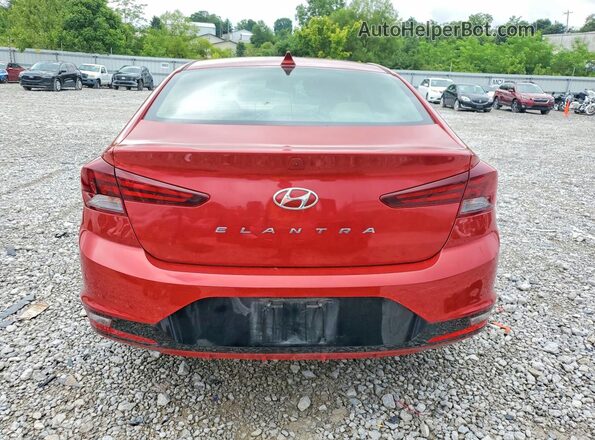 5NPD84LF7LH532726 2020 HYUNDAI ELANTRA Red Вид ззаду