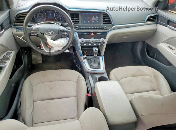 5NPD84LF7LH532726 2020 HYUNDAI ELANTRA Red Вид панелі приладів
