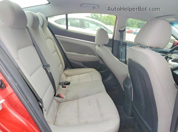 5NPD84LF7LH532726 2020 HYUNDAI ELANTRA Red Вид задніх сидінь