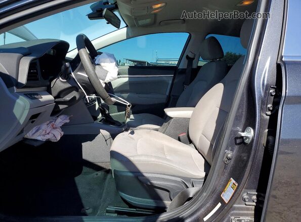 5NPD84LF7LH552412 2020 HYUNDAI ELANTRA Charcoal წინა სალონის ხედი
