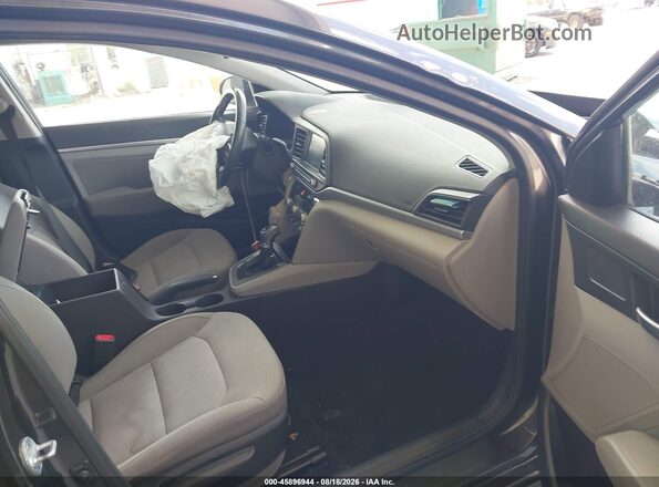 5NPD84LF7LH555214 2020 HYUNDAI ELANTRA Серый Вид салона спереди