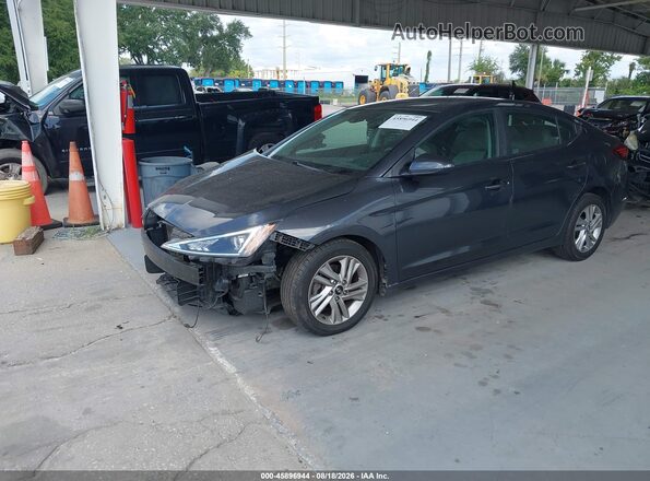5NPD84LF7LH555214 2020 HYUNDAI ELANTRA Серый Передняя левая четверть