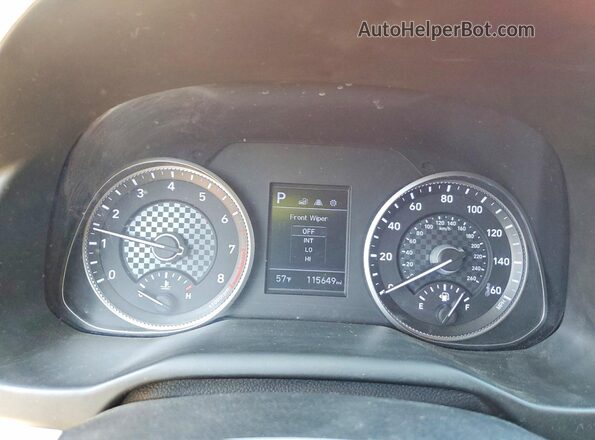 5NPD84LF7LH576242 2020 HYUNDAI ELANTRA Red Вид щитка приладів