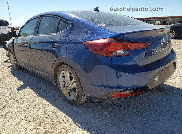 5NPD84LF7LH586916 2020 HYUNDAI ELANTRA Blue Trasero izquierdo