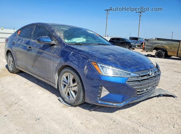 5NPD84LF7LH586916 2020 HYUNDAI ELANTRA Blue Delantero derecho