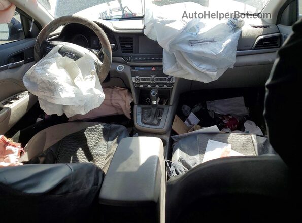 5NPD84LF7LH586916 2020 HYUNDAI ELANTRA Blue Vista del salpicadero