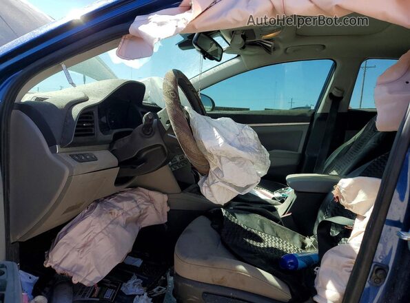 5NPD84LF7LH586916 2020 HYUNDAI ELANTRA Blue Vista interior delantera