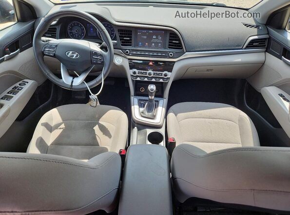 5NPD84LF7LH594630 2020 HYUNDAI ELANTRA Charcoal წინა პანელის ხედი