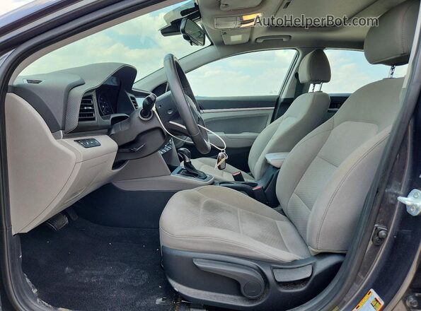 5NPD84LF7LH594630 2020 HYUNDAI ELANTRA Charcoal წინა სალონის ხედი