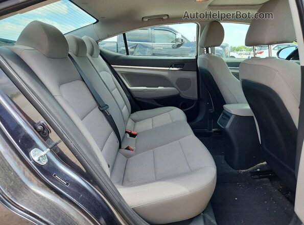 5NPD84LF7LH594630 2020 HYUNDAI ELANTRA Charcoal უკანა სავარძლების ხედი
