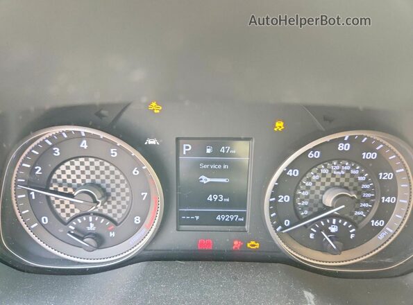 5NPD84LF7LH600975 2020 HYUNDAI ELANTRA White Vista del cuadro de instrumentos