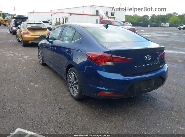 5NPD84LF7LH607067 2020 HYUNDAI ELANTRA Blue Tył lewy