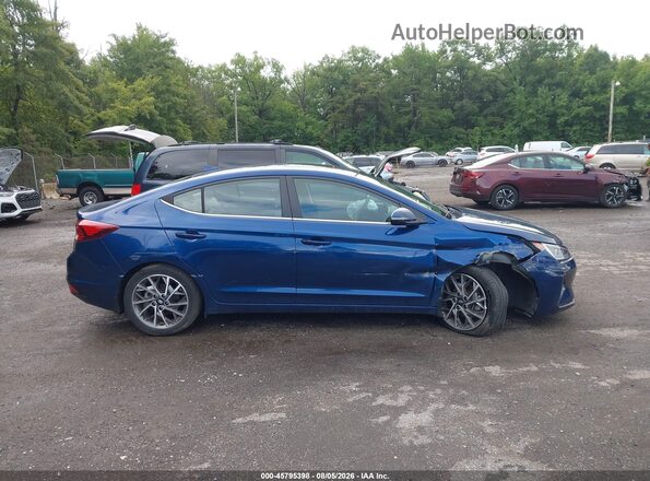 5NPD84LF7LH607067 2020 HYUNDAI ELANTRA Blue Widok wnętrza z tyłu