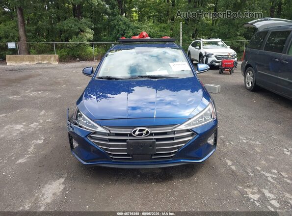 5NPD84LF7LH607067 2020 HYUNDAI ELANTRA Blue Widok zestawu wskaźników