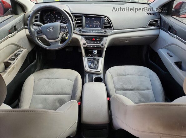 5NPD84LF8HH000859 2017 HYUNDAI ELANTRA Red Dashboard view