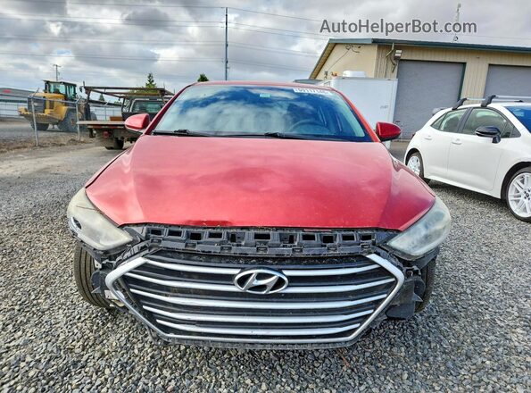 5NPD84LF8HH000859 2017 HYUNDAI ELANTRA Red Front view