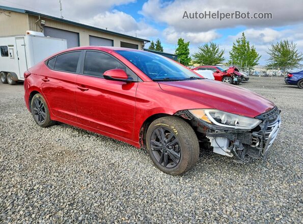 5NPD84LF8HH000859 2017 HYUNDAI ELANTRA Red Front right