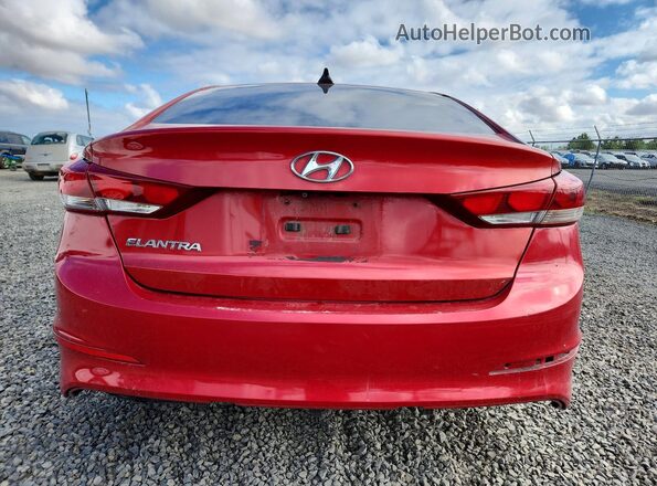 5NPD84LF8HH000859 2017 HYUNDAI ELANTRA Red Rear view