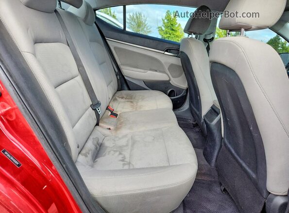 5NPD84LF8HH000859 2017 HYUNDAI ELANTRA Red Rear seats view