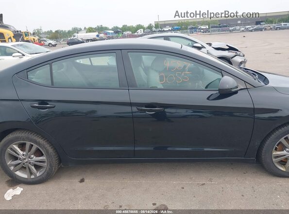 5NPD84LF8HH008024 2017 HYUNDAI ELANTRA Black Rear interior view