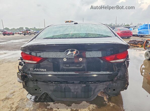 5NPD84LF8HH014180 2017 HYUNDAI ELANTRA Black Հետևի տեսք