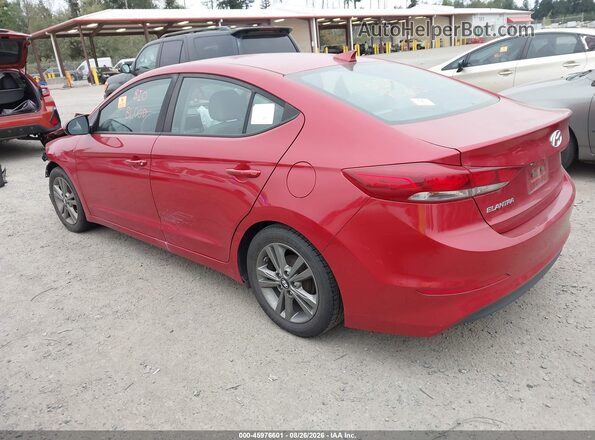5NPD84LF8HH016172 2017 HYUNDAI ELANTRA Red Հետևի ձախ