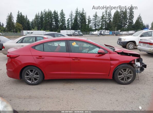 5NPD84LF8HH016172 2017 HYUNDAI ELANTRA Red Սալոնի հետևի տեսք