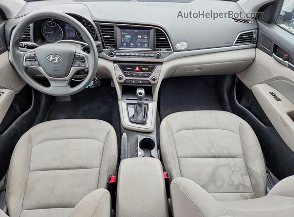 5NPD84LF8HH021713 2017 HYUNDAI ELANTRA Silver Dashboard view