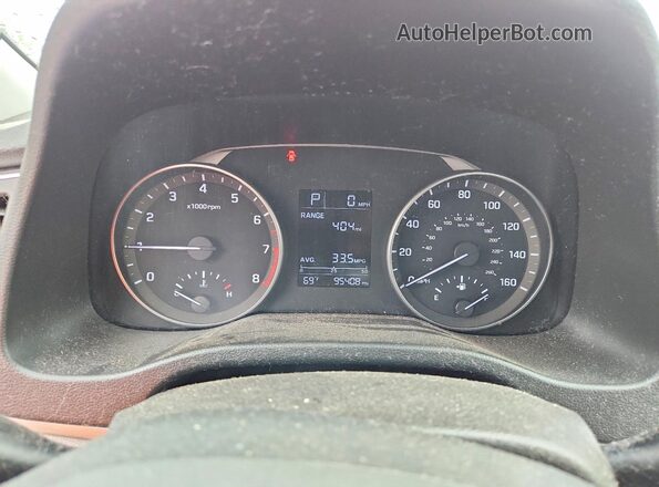 5NPD84LF8HH021713 2017 HYUNDAI ELANTRA Silver Instrument cluster view
