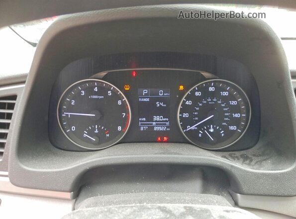 5NPD84LF8HH023252 2017 HYUNDAI ELANTRA Серебряный Вид щитка приборов
