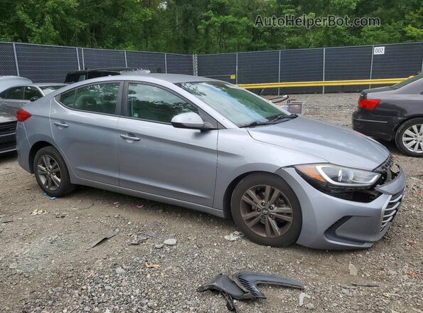 5NPD84LF8HH023252 2017 HYUNDAI ELANTRA Серебряный Передняя правая четверть