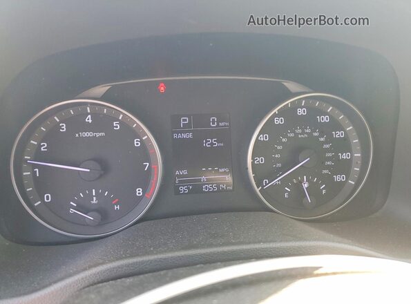5NPD84LF8HH023672 2017 HYUNDAI ELANTRA Silver Vista del cuadro de instrumentos
