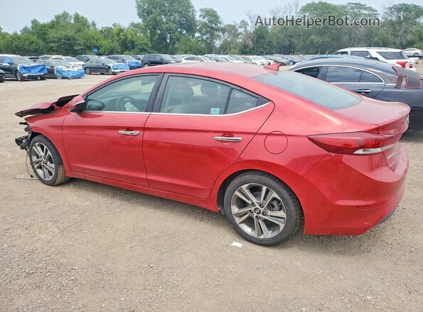 5NPD84LF8HH030993 2017 HYUNDAI ELANTRA Maroon Trasero izquierdo
