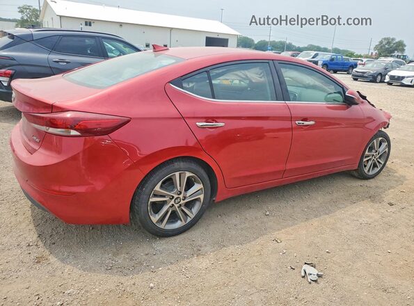 5NPD84LF8HH030993 2017 HYUNDAI ELANTRA Maroon Trasero derecho