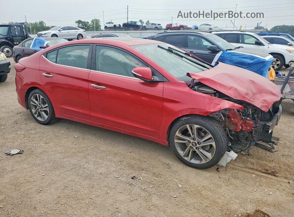 5NPD84LF8HH030993 2017 HYUNDAI ELANTRA Maroon Delantero derecho